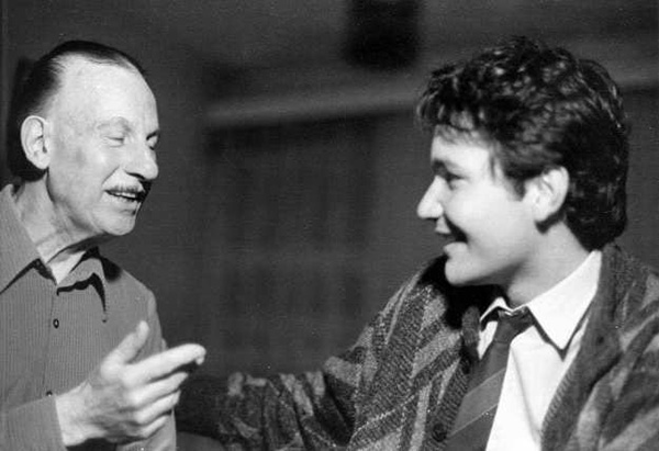 Renato Bellucci with Maestro Abel Carlevaro, Montevideo, 1986