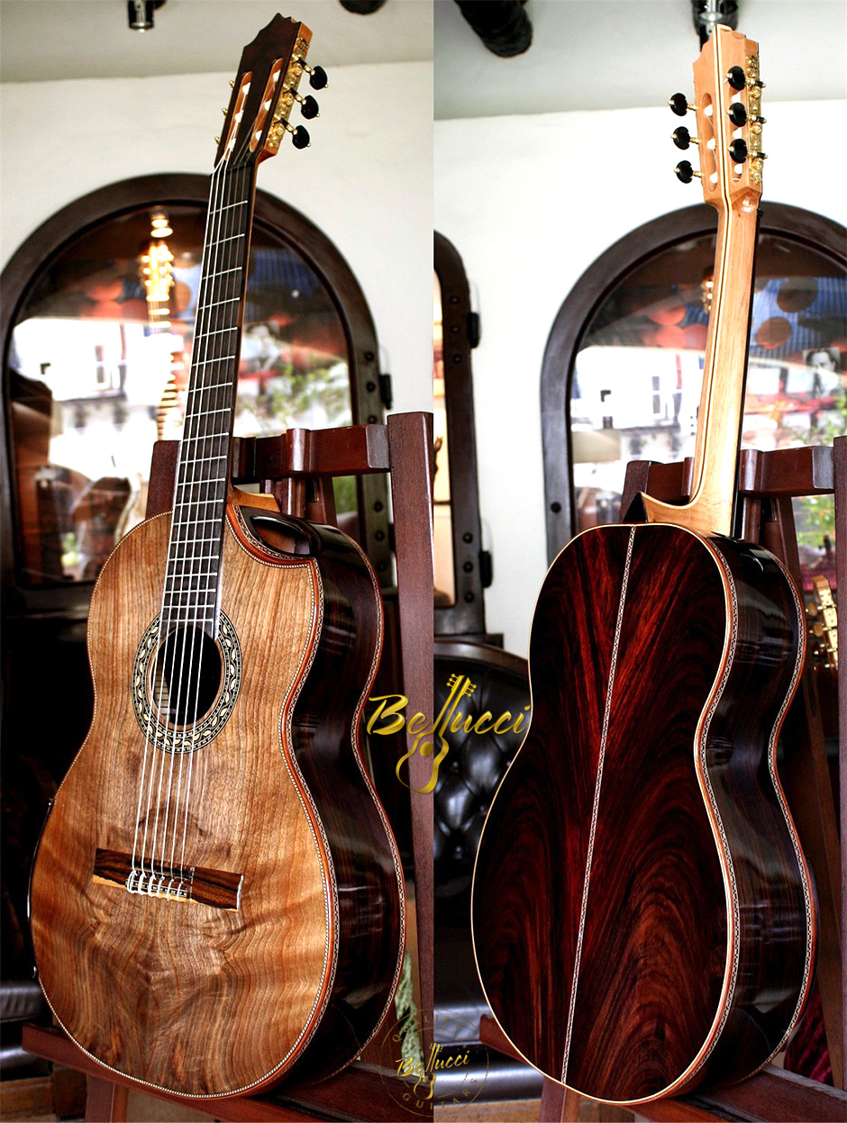 Indonesian Rosewood, Figured Walnut Top, Limited Edition, Order MODEL IRSA-20 HERE>>