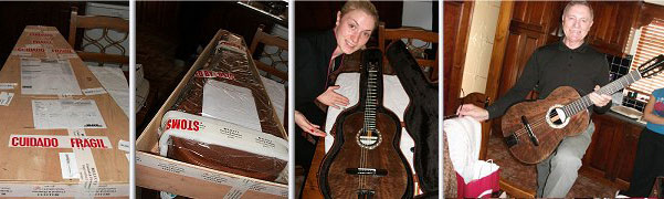 John Receives his new Bellucci guitar