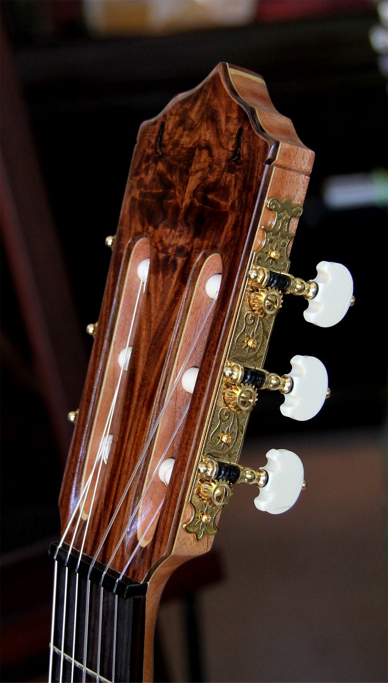 120 year air dried Brazilian Rosewood B&S, Hauser braced Alpine Spruce top Concert guitar