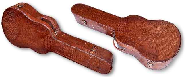 Embossed guitar case