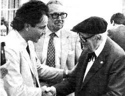 Andres Segovia with Renato at USC 1986.