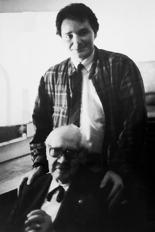 Renato Bellucci with Andres Segovia, USC LA, 1986