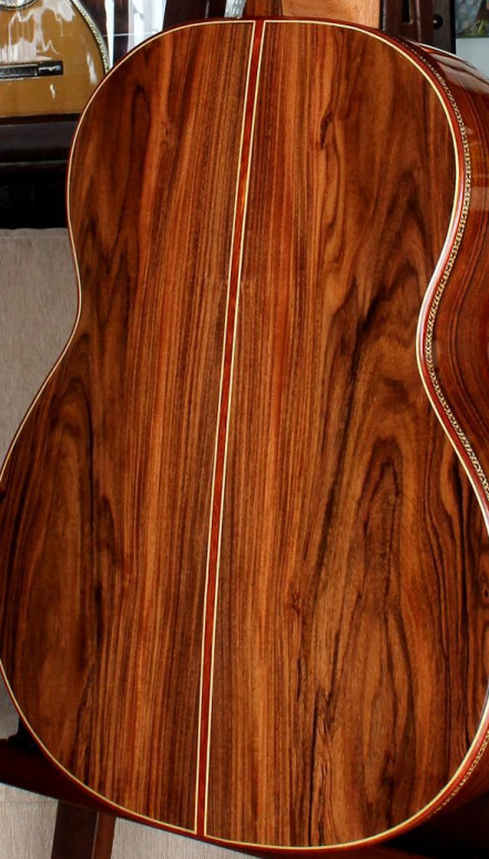 Pau Ferro B&S, Spalted Redwood Top Concert Classical Guitar