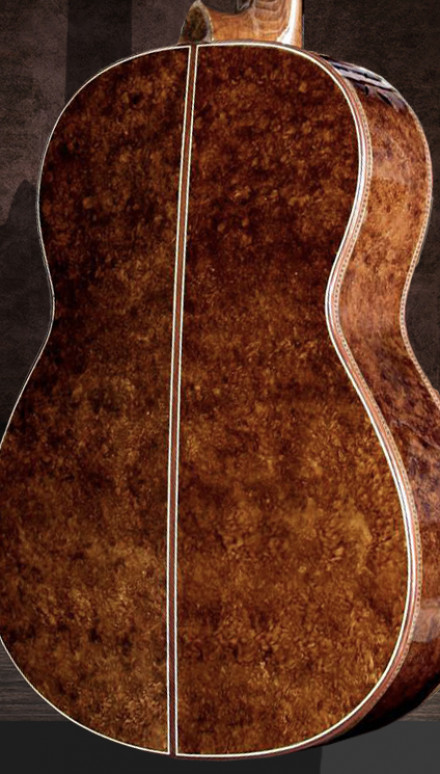 Walnut Burl B&S, Spalted Sinker Redwood Top Concert Classical Guitar
