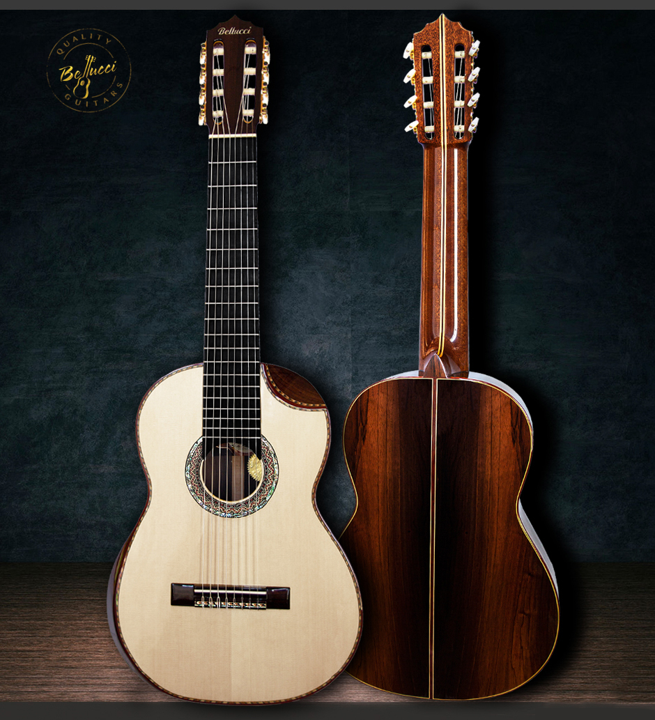 8-Strings Brazilian Rosewood Concert Guitar