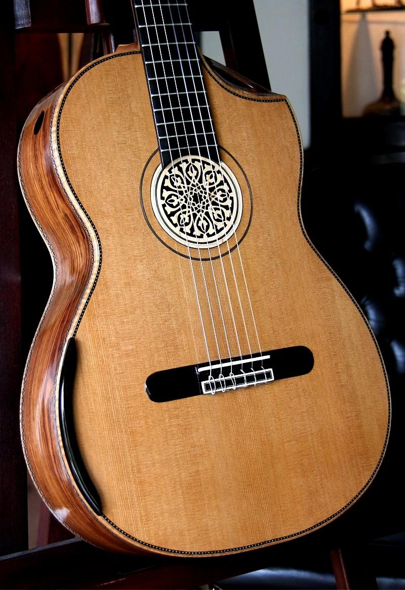 Brazilian Rosewood B&S, Cedar top Concert Classical Guitar