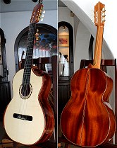 African Rosewood B&S, Bellucci/Hauser braced Alpine Spruce top Concert guitar