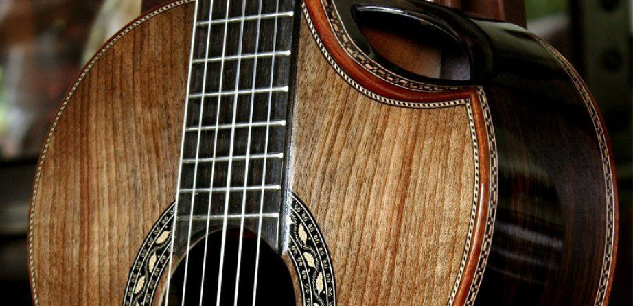Indian Rosewood Franquette Walnut top Concert Classical Guitar