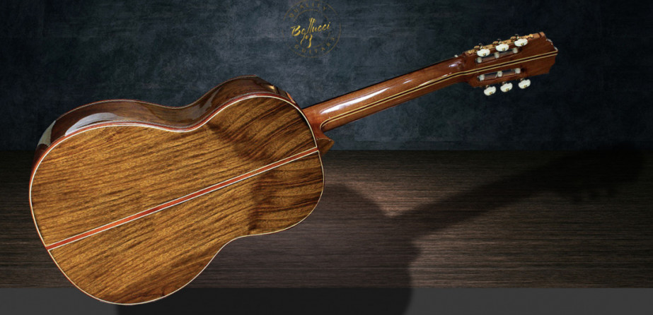 Walnut B&S, Indented Cutaway Cedar top Concert Classical Guitar