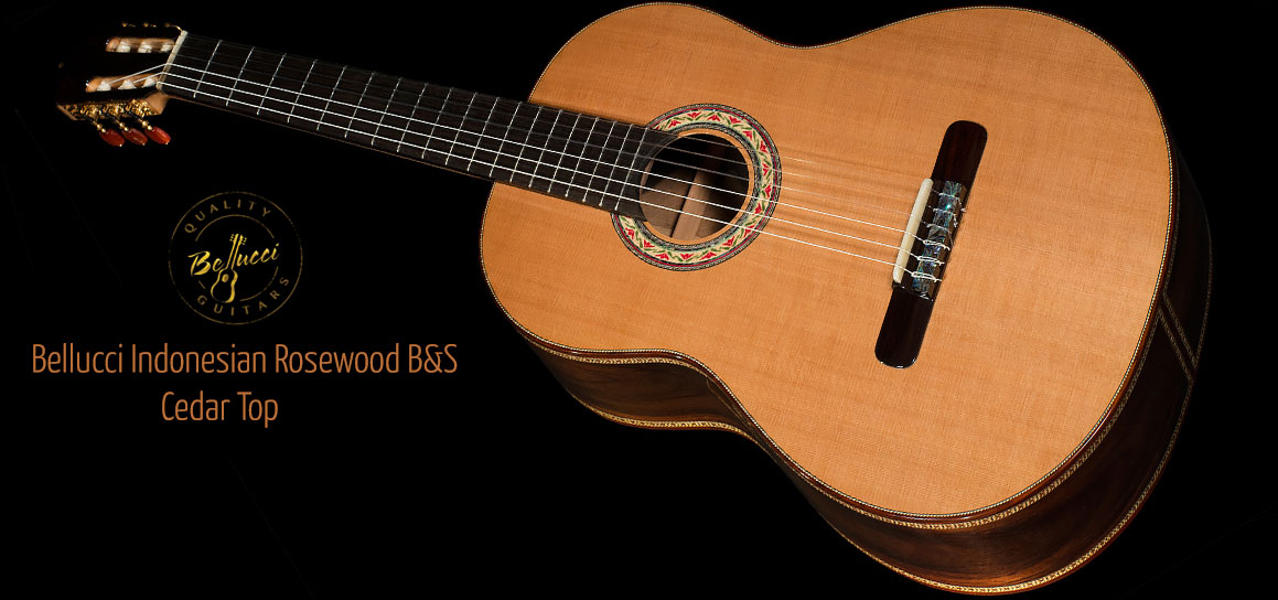 Indonesian Rosewood B&S Concert Guitar Concert Classical Guitar