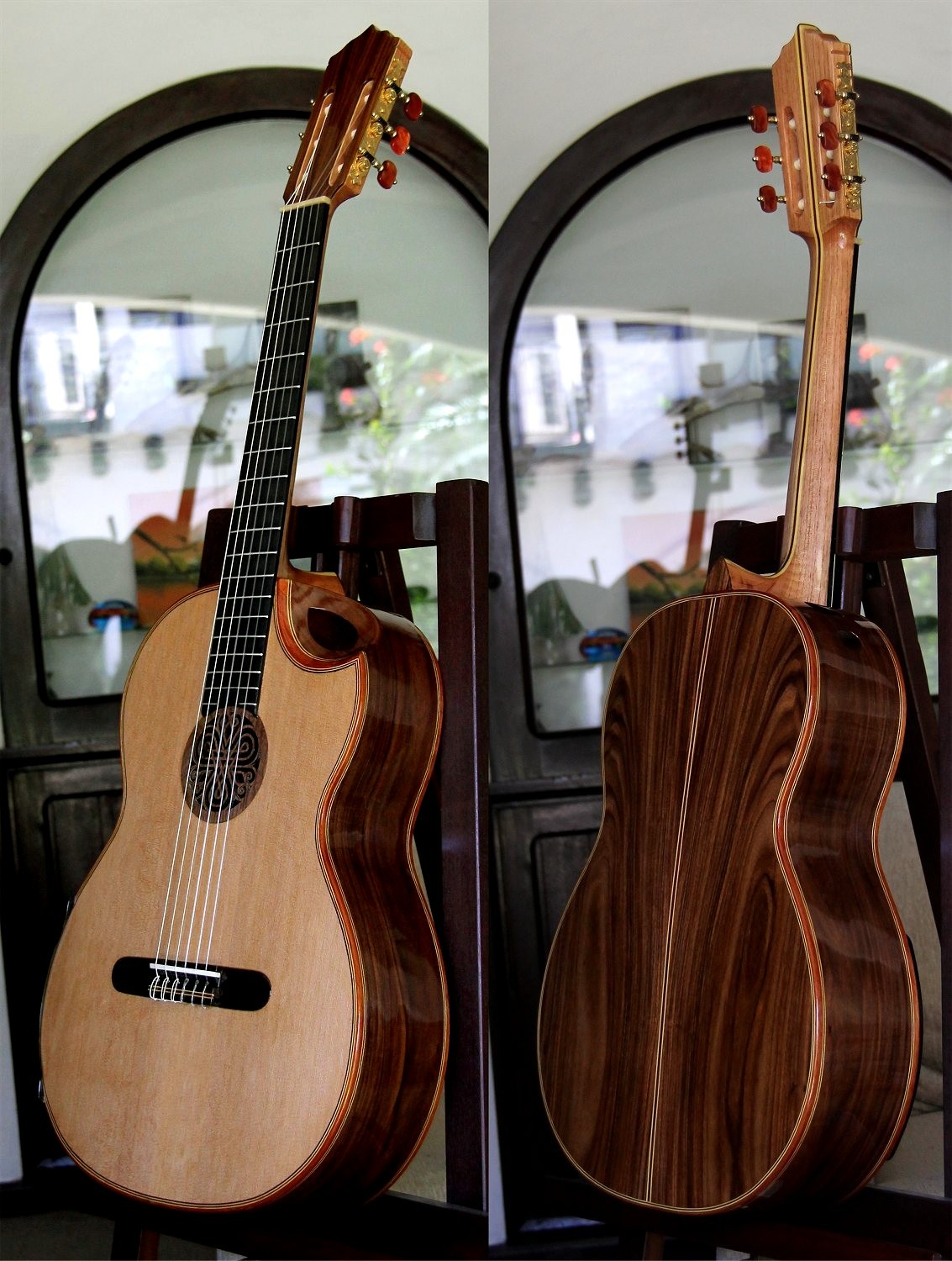 Pau Ferro B&S Cedar Top, “Da Vinci Series” Concert Classical Guitar