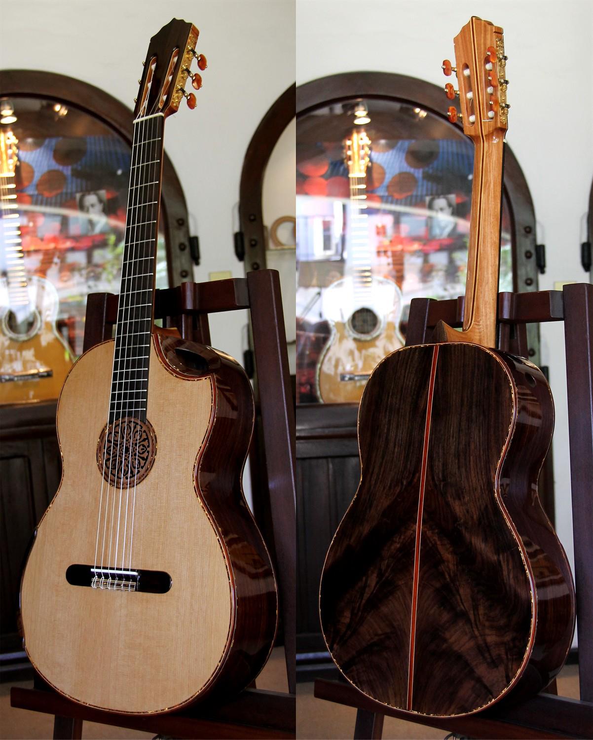 Indonesian Rosewood B&S Cedar Top, Da Vinci Model Concert Classical Guitar