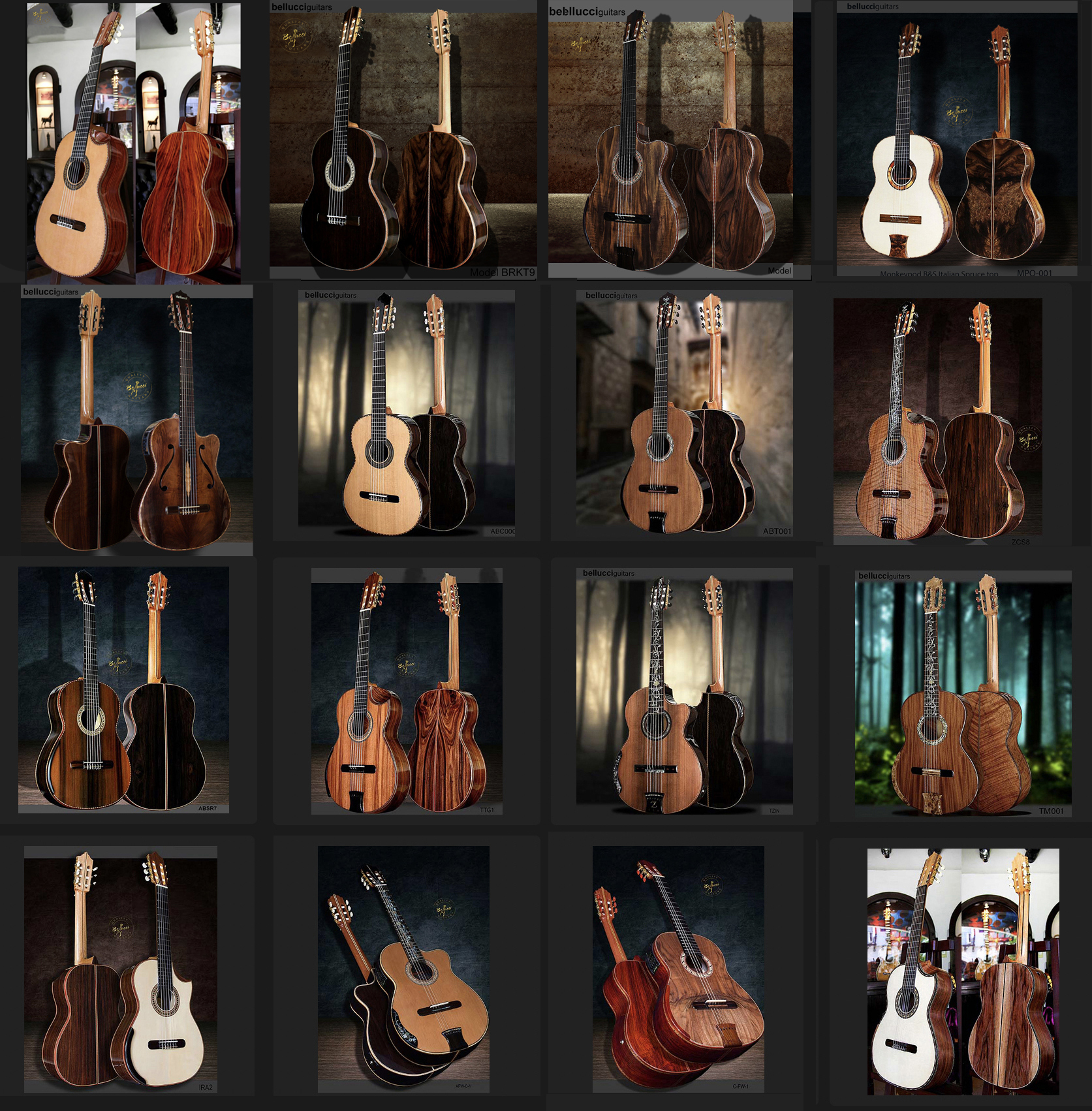 Amazing Bellucci Guitars Collection