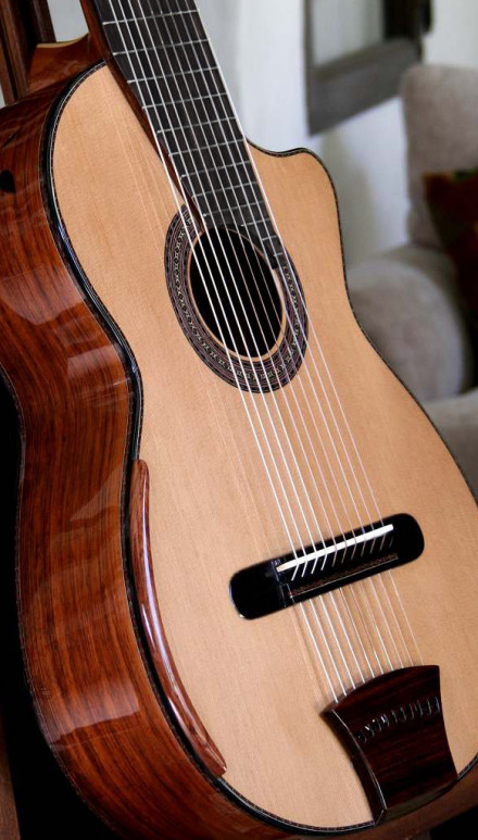 10-Strings Granadillo B&S, Cedar Top Concert Classical Guitar