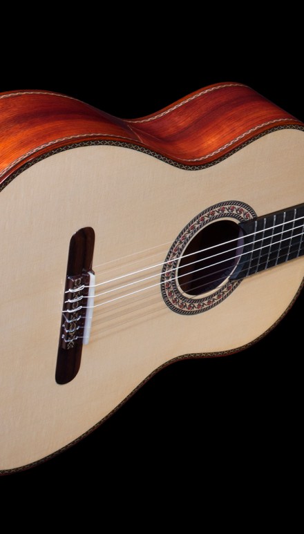 Bloodwood B&S, German Spruce top Concert Classical Guitar
