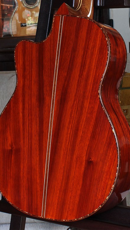 African Padauk B&S Italian Spruce Top Cutaway Concert Classical Guitar