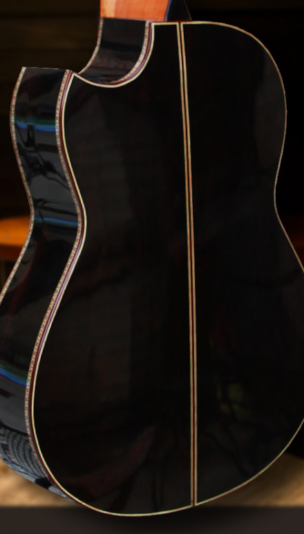 Custom African Blackwood Back & Sides Masterpiece Concert Classical Guitar