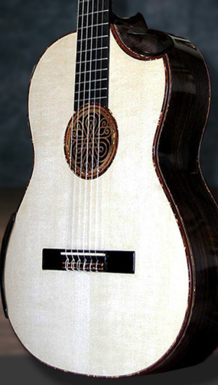 Macassar Ebony B&S Italian Spruce top, Da Vinci Concert Classical Guitar