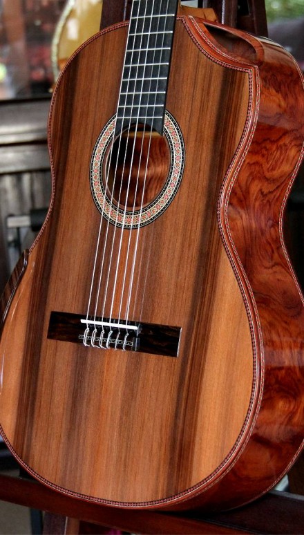 African Bubinga B&S, Sinker Redwood Top  Concert Classical Guitar