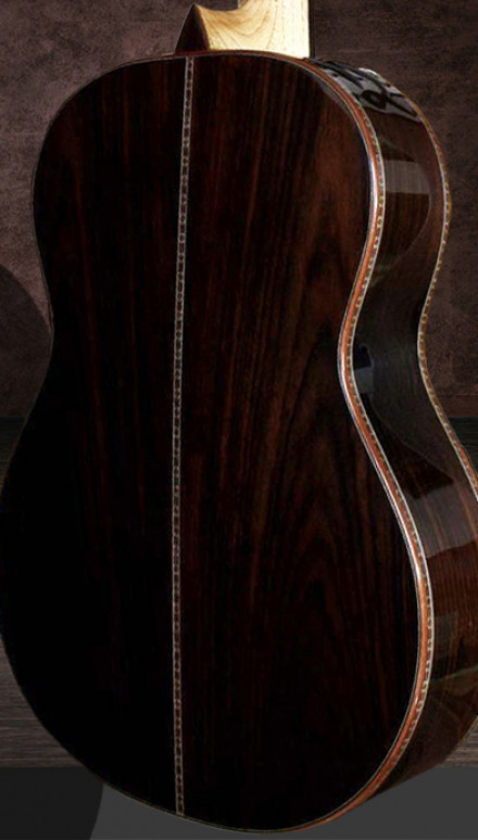 Indonesian Rosewood B&S, Spalted Maple Top, Dali Model Concert Classical Guitar