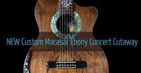 New Custom Macassar Ebony B&S Concert Cutaway