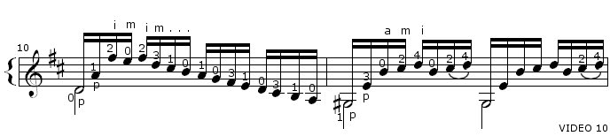 Bach Prelude BWV 1007 TAB Staff and Video 10