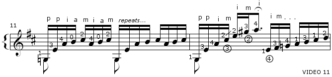 Bach Prelude BWV 1007 TAB Staff and Video 11