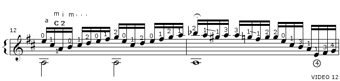 Bach Prelude BWV 1007 TAB Staff and Video 12