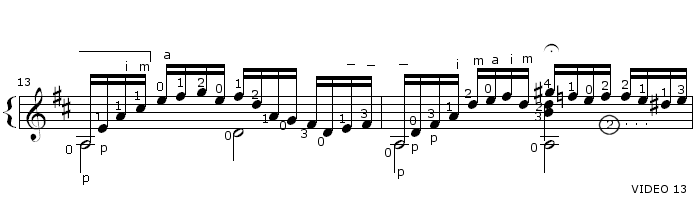 Bach Prelude BWV 1007 TAB Staff and Video 13