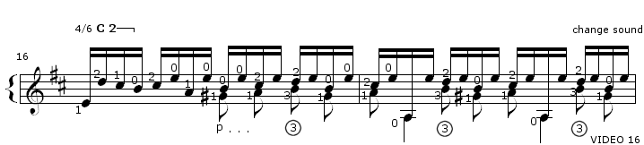 Bach Prelude BWV 1007 TAB Staff and Video 16