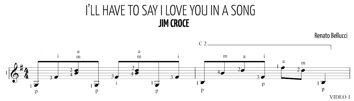 Jim Croce Ill Have to Say I Love You in a Song Staff and Video 1