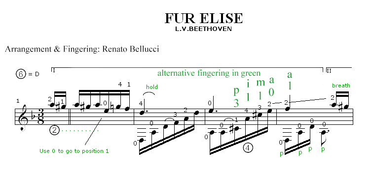 Beethoven LV Fur Elise Staff and Video 1
