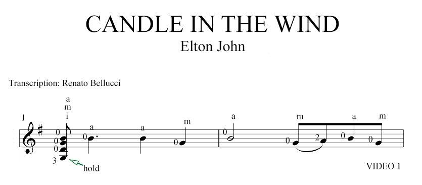 Elton John Candle in the Wind Staff and Video 1