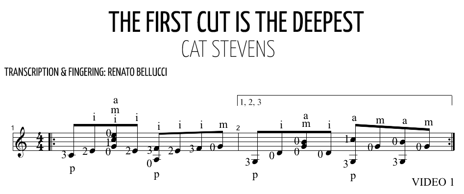 Cat Stevens The First Cut is the Deepest Staff and Video 1