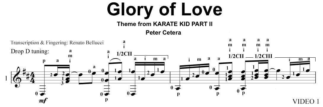 Peter Cetera Glory of Love Staff and Video 1