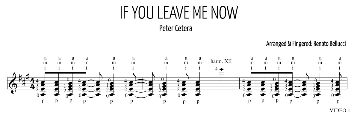 Peter Cetera If You Leave Me Now Staff and Video 1