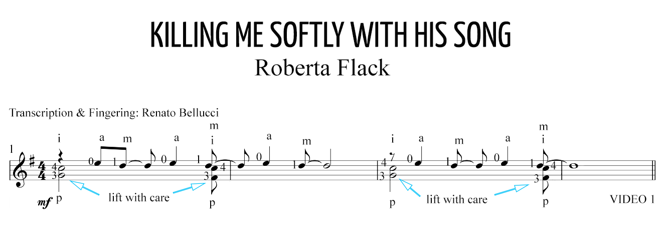 Roberta FlackCharles Fox Killing Me Softly With His Song Staff and Video 1