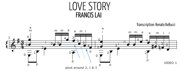 Francis Lai Love Story Staff and Video 1