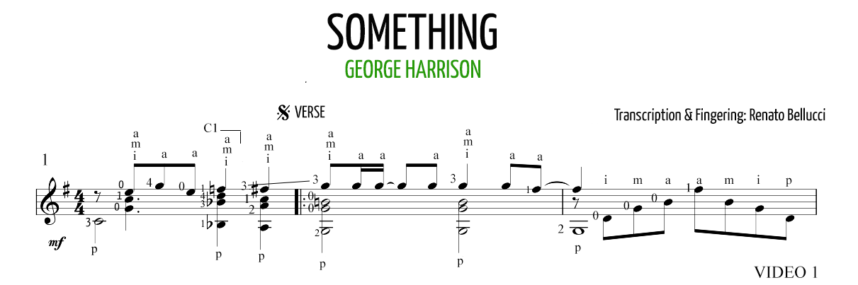 George Harrison Something Staff and Video 1
