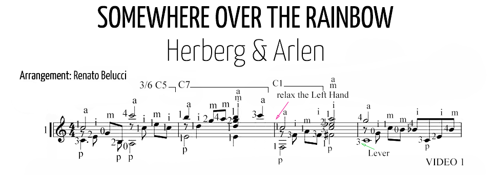 Herberg  Arlan Somewhere Over the Rainbow Staff and Video 1