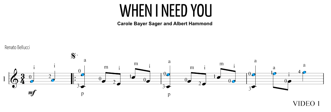 BayerHammond When I Need You Staff and Video 1