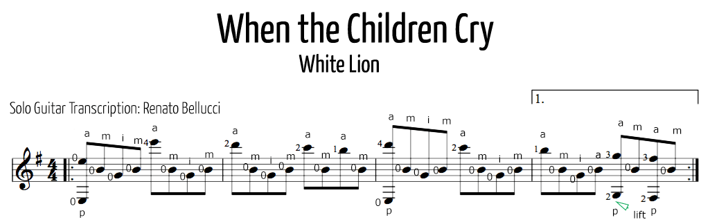 White Lion When the Children Cry Staff and Video 1
