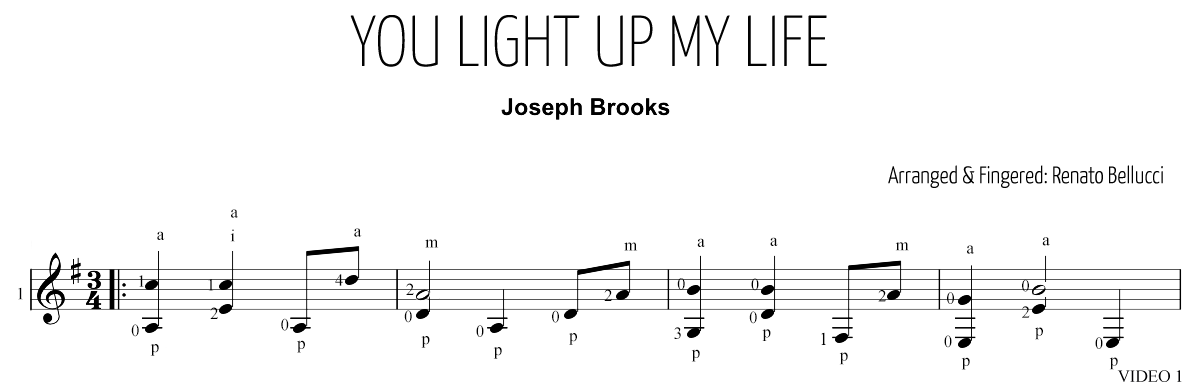 Joseph Brooks You Light Up My Life Staff and Video 1