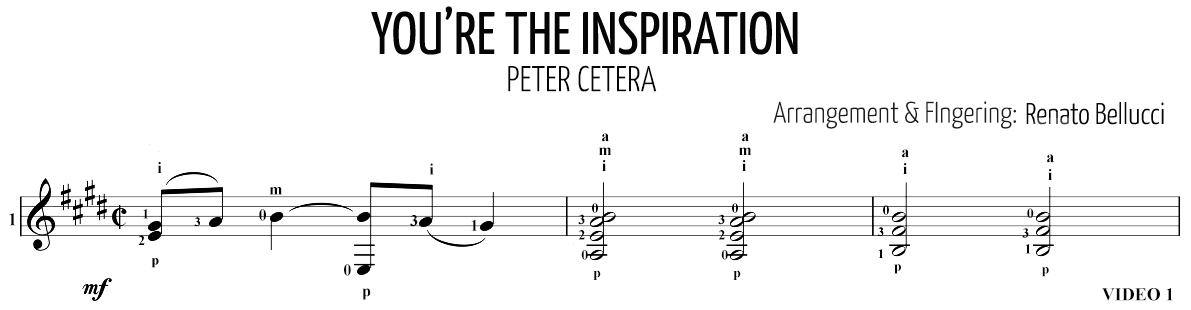 Peter Cetera Youre the Inspiration Staff and Video 1